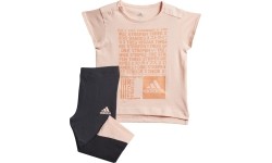 Dres dziecięcy Adidas I MM Tight Set Coral Black DJ1566