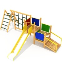 Drewniany plac zabaw dla dzieci model 3-B