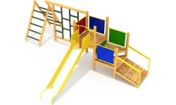 Drewniany plac zabaw dla dzieci model 3-B