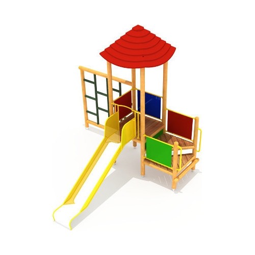 Drewniany plac zabaw dla dzieci model 4-A