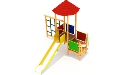 Drewniany plac zabaw dla dzieci model 4-A