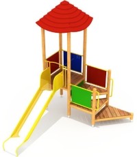 Drewniany plac zabaw dla dzieci model 5-A