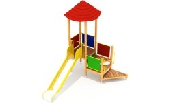 Drewniany plac zabaw dla dzieci model 5-A