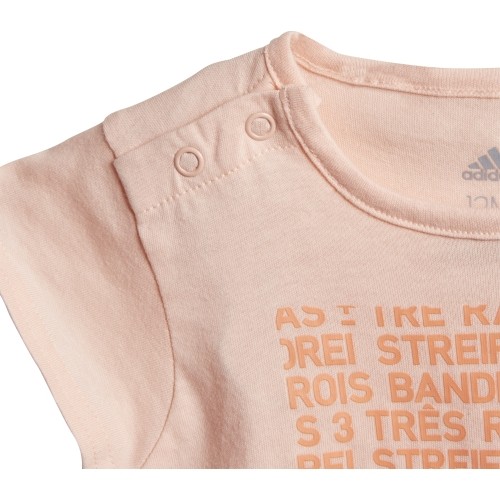 Dres dziecięcy Adidas I MM Tight Set Coral Black DJ1566