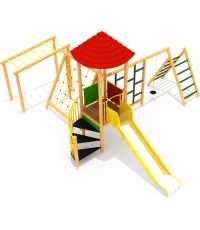 Drewniany plac zabaw dla dzieci model 6-A