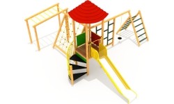 Drewniany plac zabaw dla dzieci model 6-A