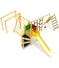 Drewniany plac zabaw dla dzieci model 6-B