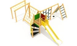 Drewniany plac zabaw dla dzieci model 6-B