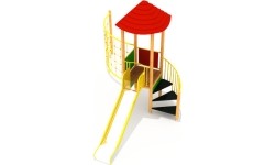 Drewniany plac zabaw dla dzieci model 7-A