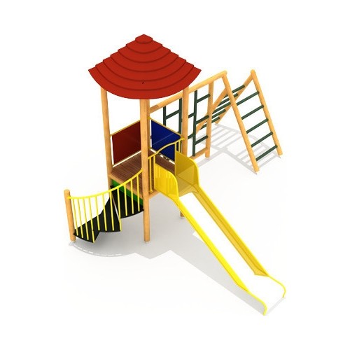 Drewniany plac zabaw dla dzieci model 10-A