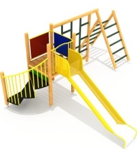 Drewniany plac zabaw dla dzieci model 10-B