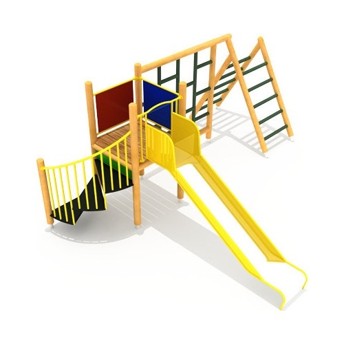 Drewniany plac zabaw dla dzieci model 10-B