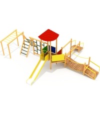 Drewniany plac zabaw dla dzieci Model E