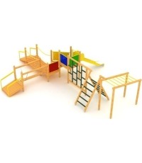 Drewniany plac zabaw dla dzieci Model F