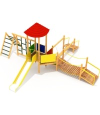Drewniany plac zabaw dla dzieci Model 1-E