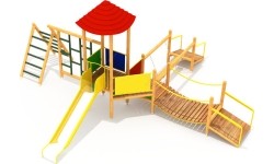 Drewniany plac zabaw dla dzieci Model 1-E