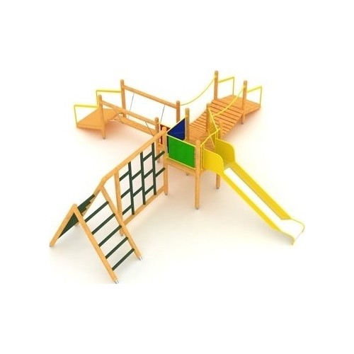 Drewniany plac zabaw dla dzieci Model 1-F
