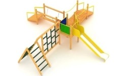 Drewniany plac zabaw dla dzieci Model 1-F