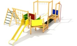 Drewniany plac zabaw dla dzieci model 2-D