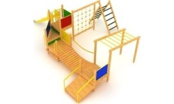 Drewniany plac zabaw dla dzieci Model 3-F