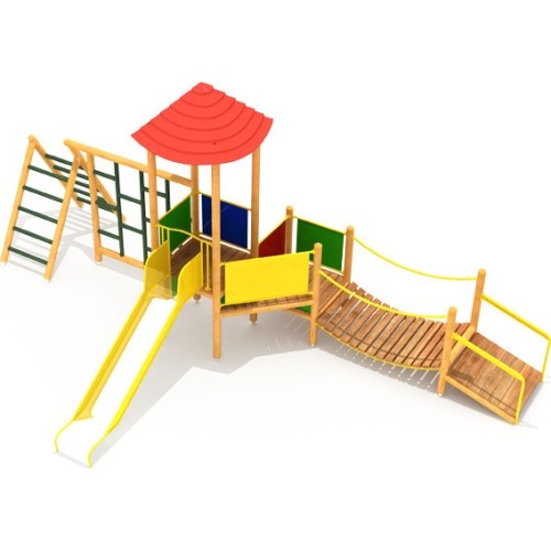 Drewniany plac zabaw dla dzieci Model 4-E