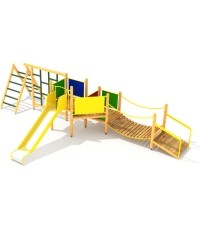 Drewniany plac zabaw dla dzieci Model 4-F