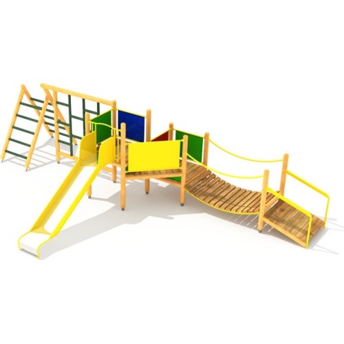 Drewniany plac zabaw dla dzieci Model 4-F