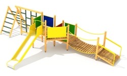 Drewniany plac zabaw dla dzieci Model 4-F