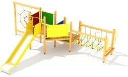 Drewniany plac zabaw dla dzieci Model 5-B