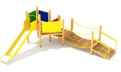 Drewniany plac zabaw dla dzieci Model 7-F