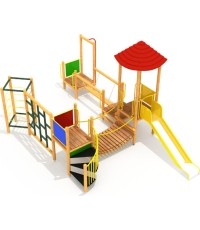 Drewniany plac zabaw dla dzieci model 10-E