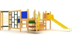 Drewniany plac zabaw dla dzieci Model 10-F