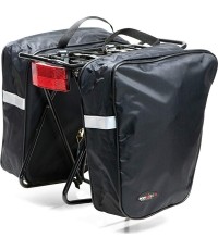 Torba rowerowa na bagażnik BONIN 2x15l (czarna)