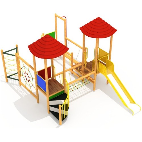 Drewniany plac zabaw dla dzieci model 11-A
