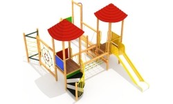 Drewniany plac zabaw dla dzieci model 11-A