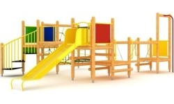 Drewniany plac zabaw dla dzieci model 11-B