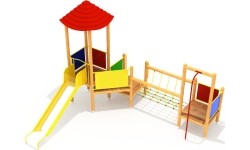 Drewniany plac zabaw dla dzieci model 12-A