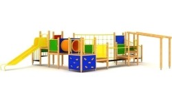 Drewniany plac zabaw dla dzieci 00-D
