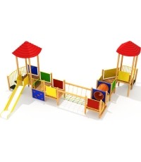 Drewniany plac zabaw dla dzieci model 02-A