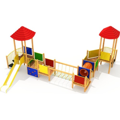 Drewniany plac zabaw dla dzieci model 02-A