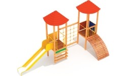 Drewniany plac zabaw dla dzieci model 04-A