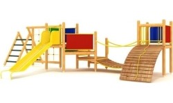 Drewniany plac zabaw dla dzieci model 06-B