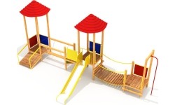 Drewniany plac zabaw dla dzieci model 0400E/1