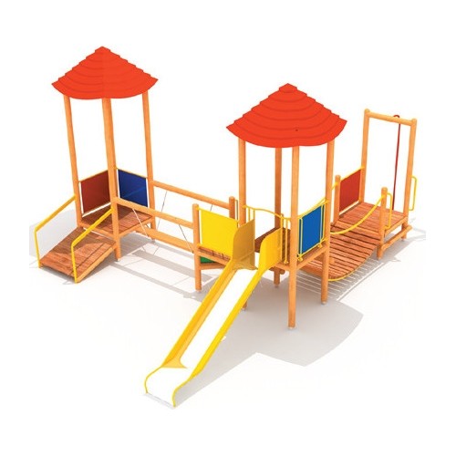 Drewniany plac zabaw dla dzieci model 0400E/1