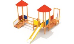 Drewniany plac zabaw dla dzieci model 0400E/1