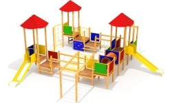 Drewniany plac zabaw dla dzieci model 0501A