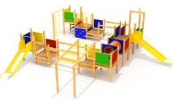 Drewniany plac zabaw dla dzieci Model 0501B
