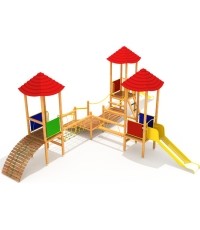 Drewniany plac zabaw dla dzieci Model 0506A