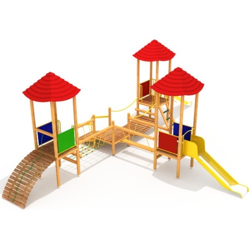 Drewniany plac zabaw dla dzieci Model 0506A