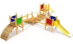 Drewniany plac zabaw dla dzieci Model 0506B